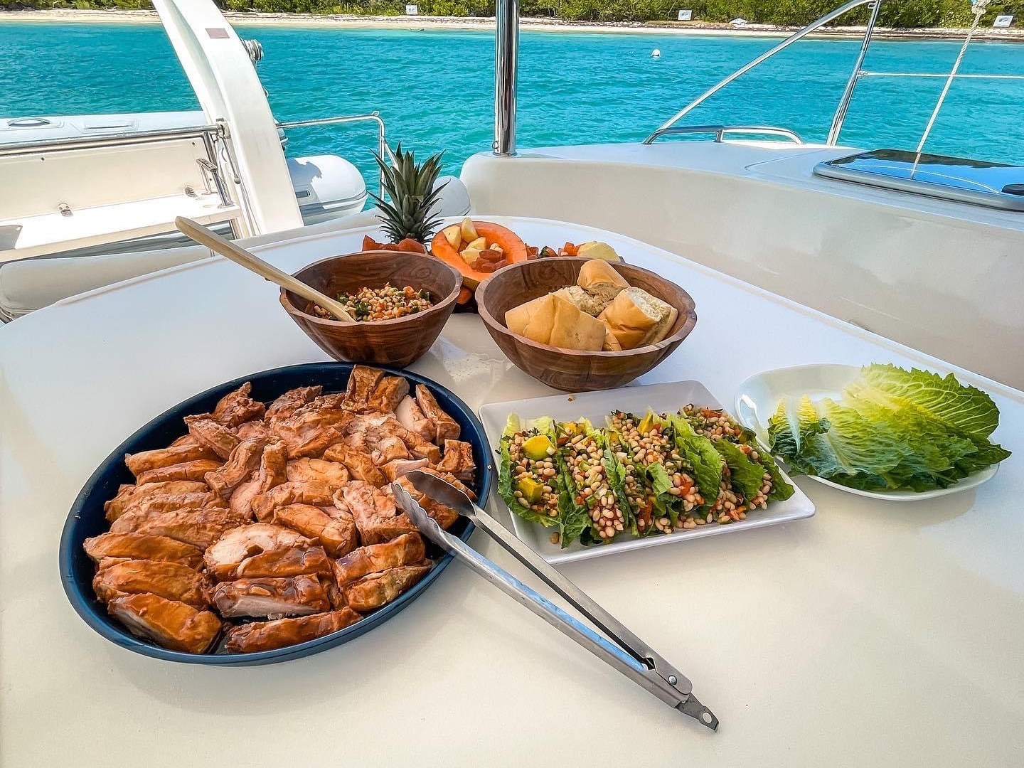 a plate of food on a table