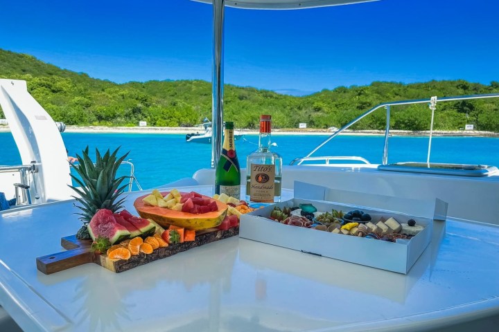 a boat sitting on top of a table