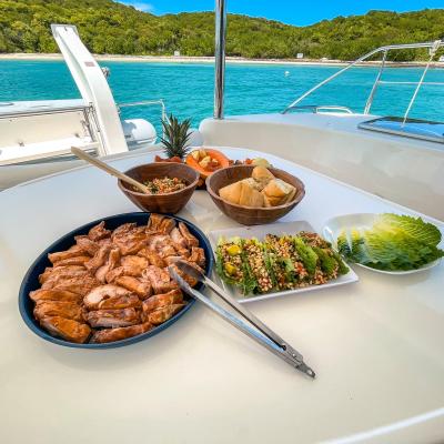 a plate of food on a table