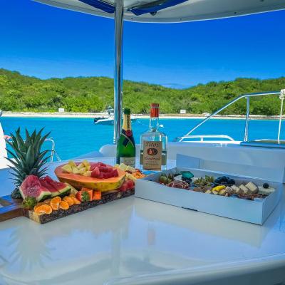 a boat sitting on top of a table